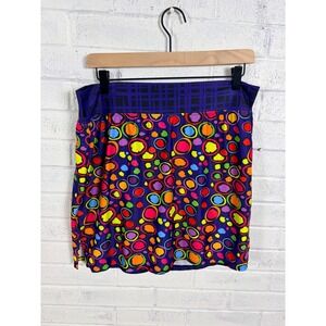 Skort Obsession Skort Womens XXL Abstract Dot Multicolor Built In Shorts Golf